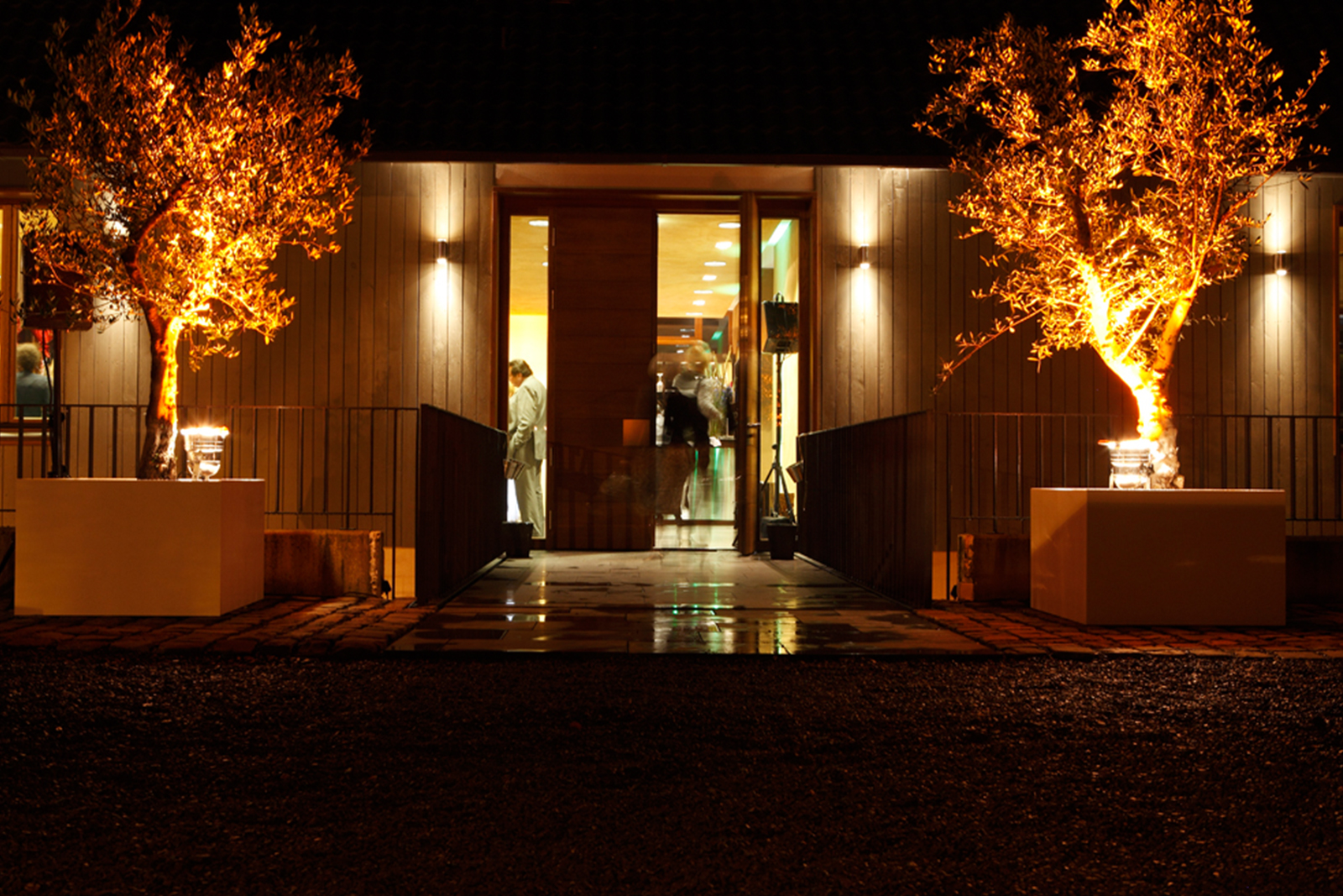 Abendbeleuchtung Event im Ecolut