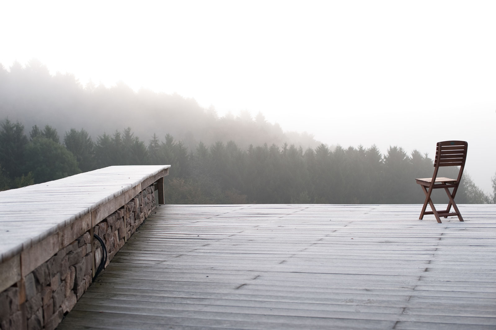 Die Terrasse des Ecolut Eventcenters